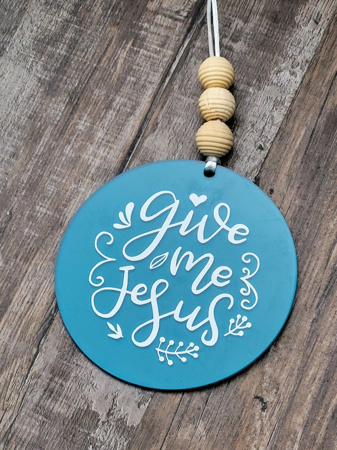 Give Me Jesus Car Charm Christian Car Accessories Car Decor Rear View