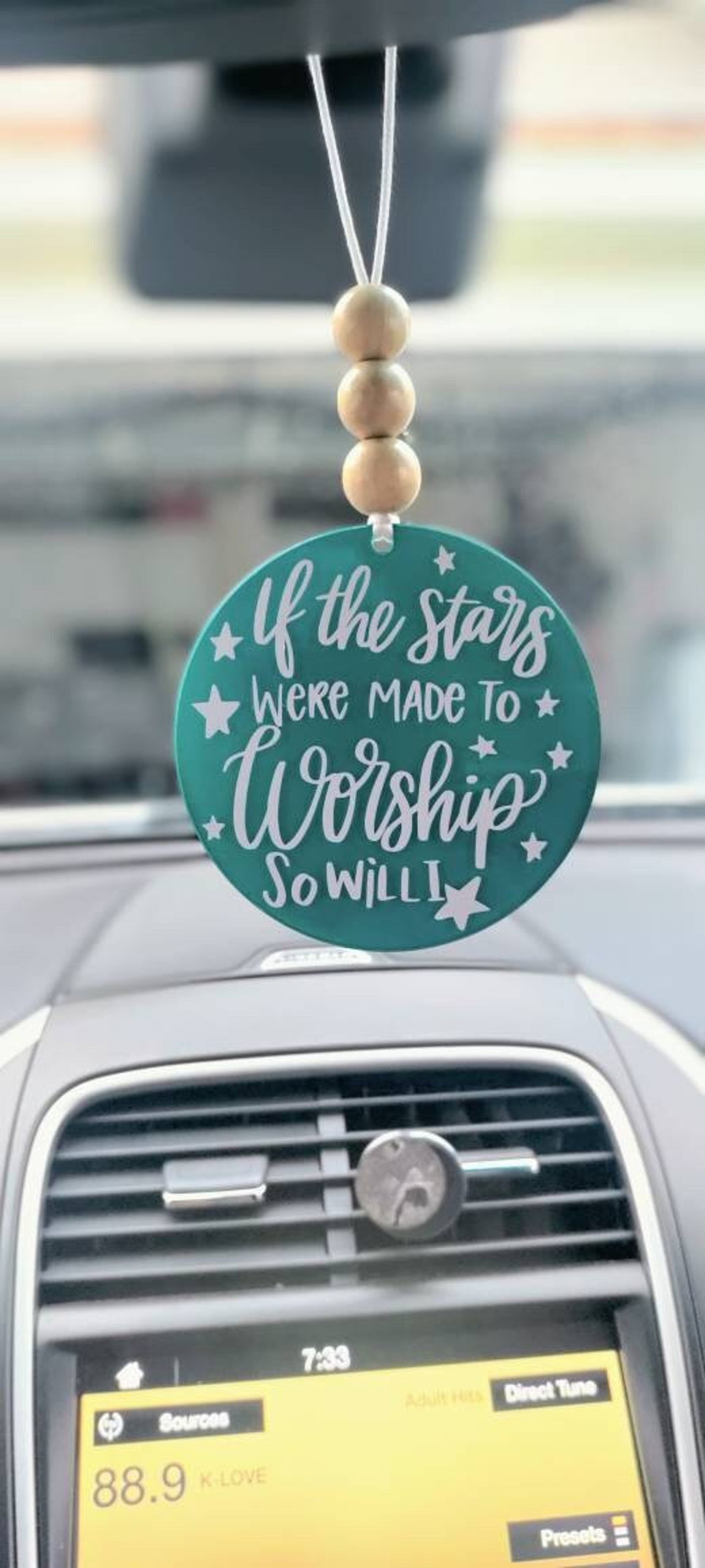 Worship Car Charm Christian Car Accessories Car Decor Rear View Mirror
