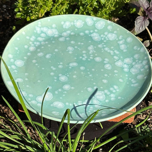 Ceramic Dinner Plate, Wheel Thrown, Hand Built, Stoneware