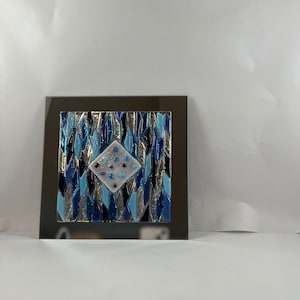 Cold Winter&#39;s Night - Fused Glass Wall Art