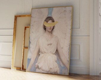 Angel Vintage Art Print: Classic Abbott Handerson Thayer (Unframed Canvas)