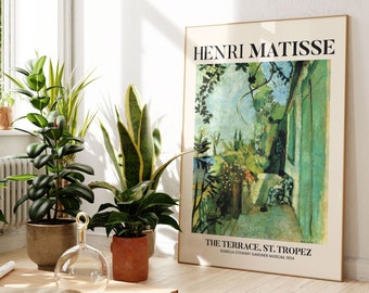 Matisse Wall Art Print: Floral Garden Scene - Museum Matte Paper