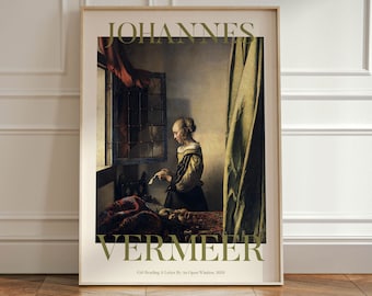 Johannes Vermeer Print: Vintage Gallery Poster (Multiple Sizes)