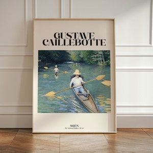 Gustave Caillebotte Exhibition Poster, Famous Gallery Wall Art Print, Painting Art Print, Vintage Wall Print, Scenery Nature Living Room Art