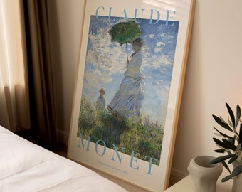 Claude Monet Art Print, Madame Monet and Son (Vintage Wall Poster)