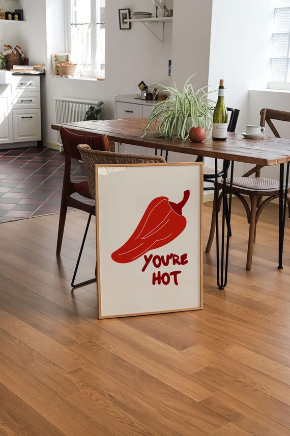 You're hot チリペッパー アートパネル　アメリカ　インテリア インテリア小物 You're hot チリペッパー アートパネル アメリカ