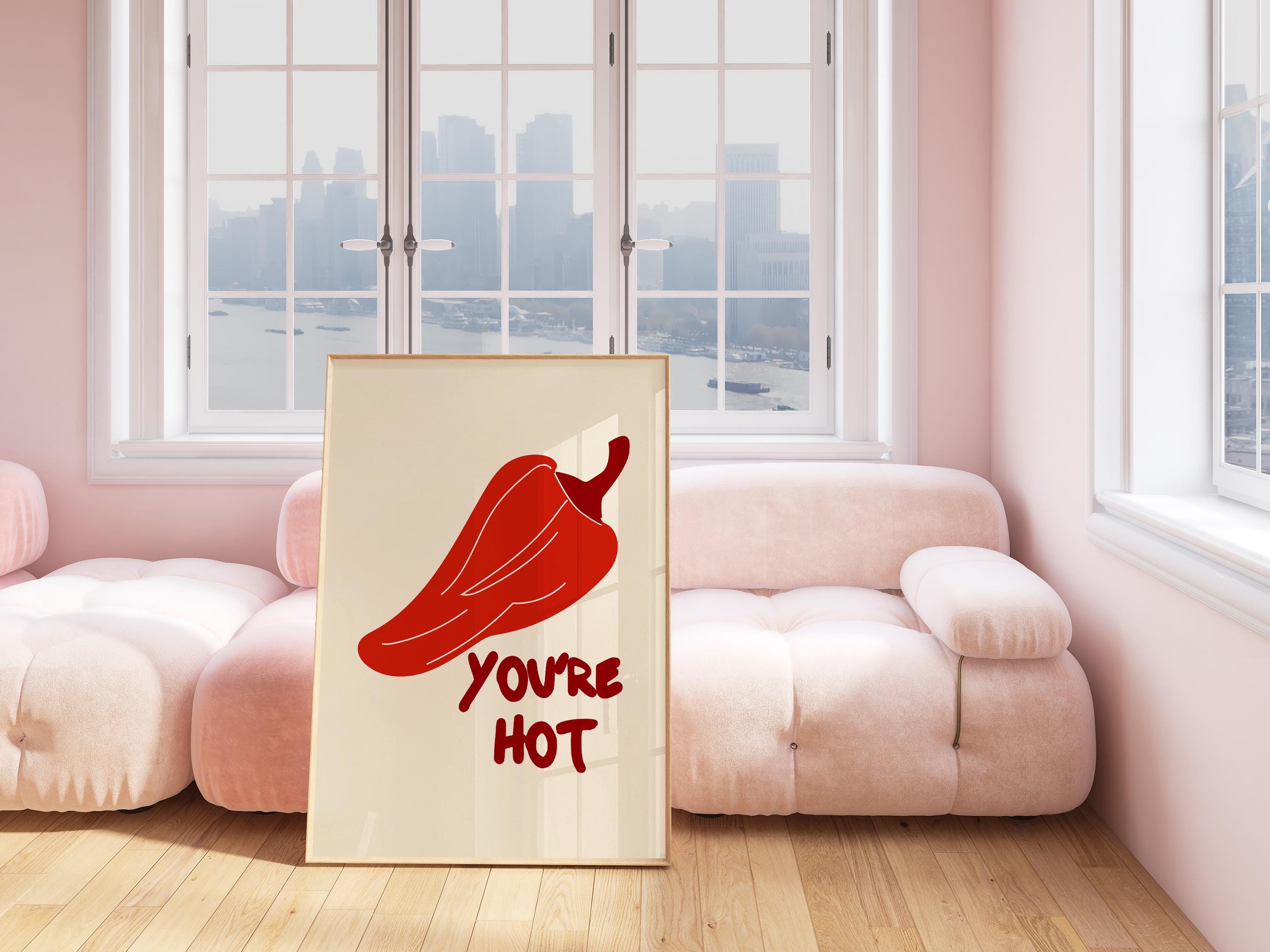 You're hot チリペッパー アートパネル　アメリカ　インテリア インテリア小物 You're hot チリペッパー アートパネル アメリカ