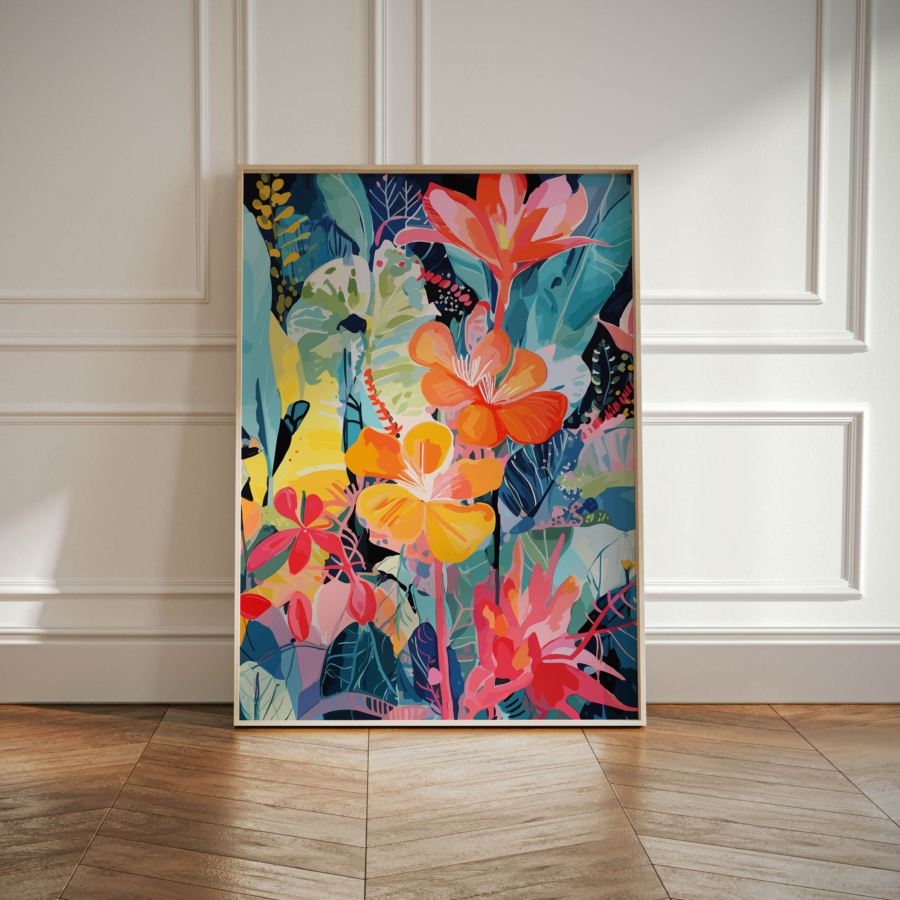 Botanical Flower Poster, Floral Wall Art, Vintage Style (multiple Sizes ...