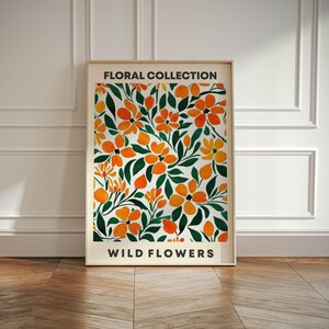 Arte de parede botânica, decoração de casa boho, impressão de pôster boho, presente de amante da natureza, decoração de parede floral, suspensão de parede de cozinha