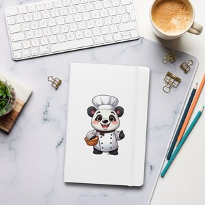 Cuaderno encuadernado de tapa dura Panda Chef