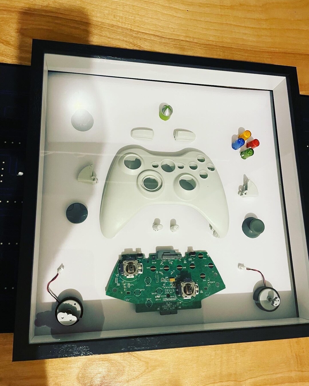 Framed Deconstructed Xbox 360 Controller Wall Art Etsy