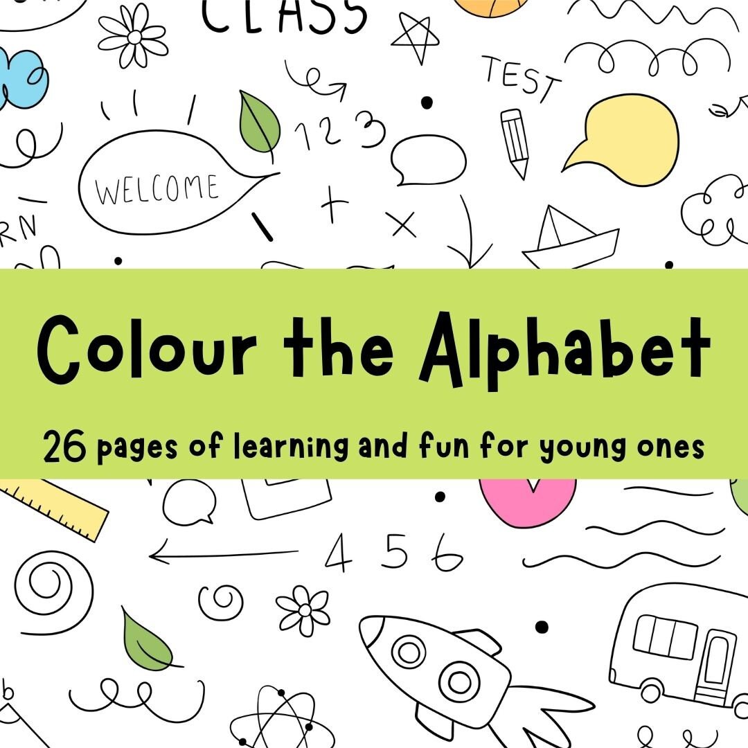 Colour the Alphabet Printable Templates for Children - Etsy
