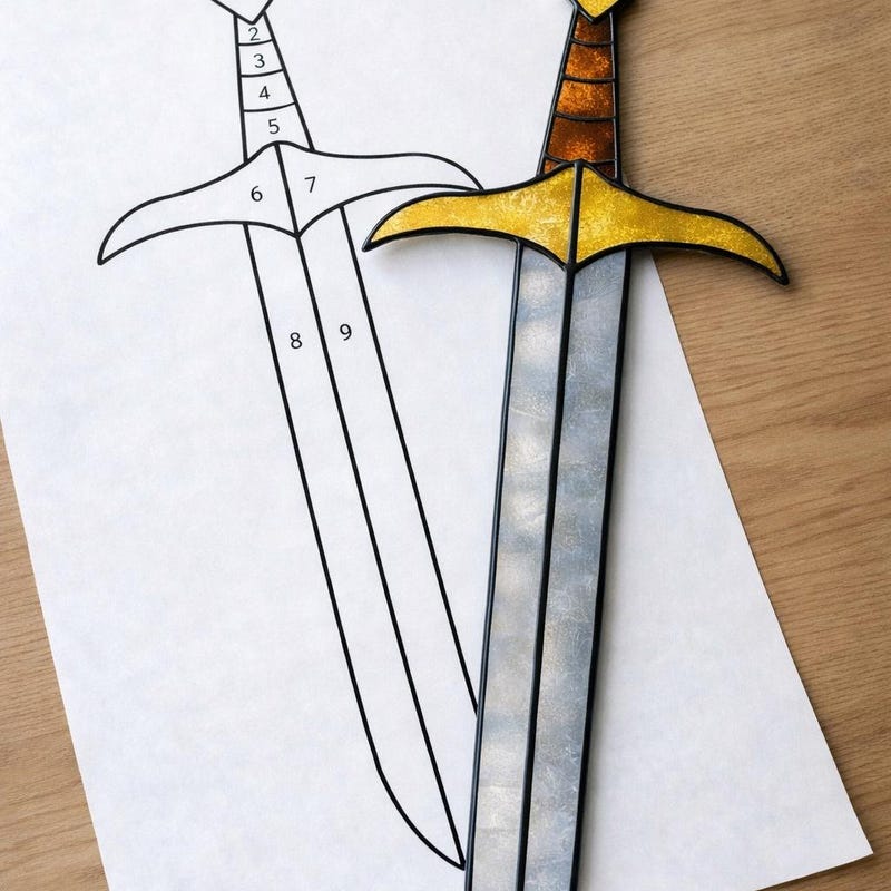 Sword Pattern Pinterest Printable Sword Template - Etsy