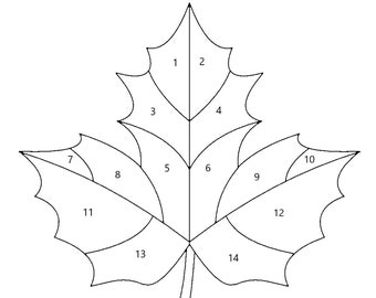 Maple Leaf Sun catcher Pattern