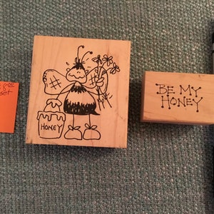 Judith Honey Bee and Judith Bee Mine Rubber Stamps | card making, paper crafts, scrapbooks, greeting cards, hand stamping