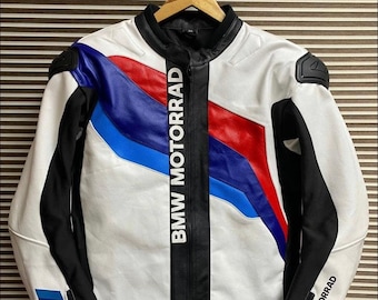 Clinton BMW Motorrad Tyco Racing Blue White Jacket Mens sz