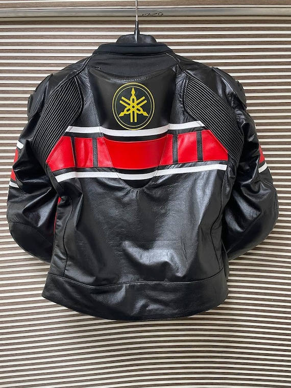 Yamaha Motorbike Racing Leather Jacket-cowhide Leather and