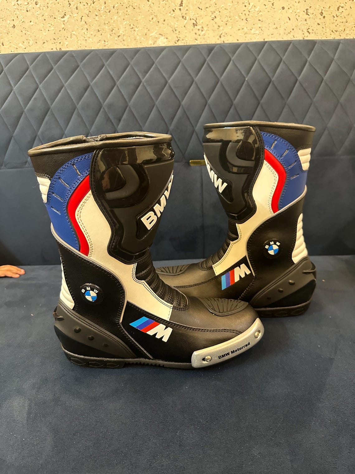 Bmw Motorrad Motorbike Racing Leather Boots-cowhide Leather and ...