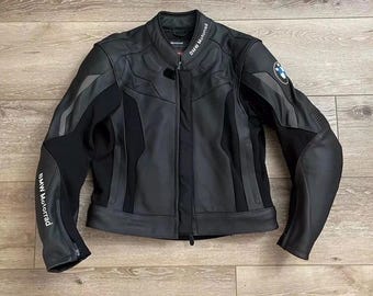 BMW Motorrad バイク レーシング レザー ジャケット - 牛革と認定
