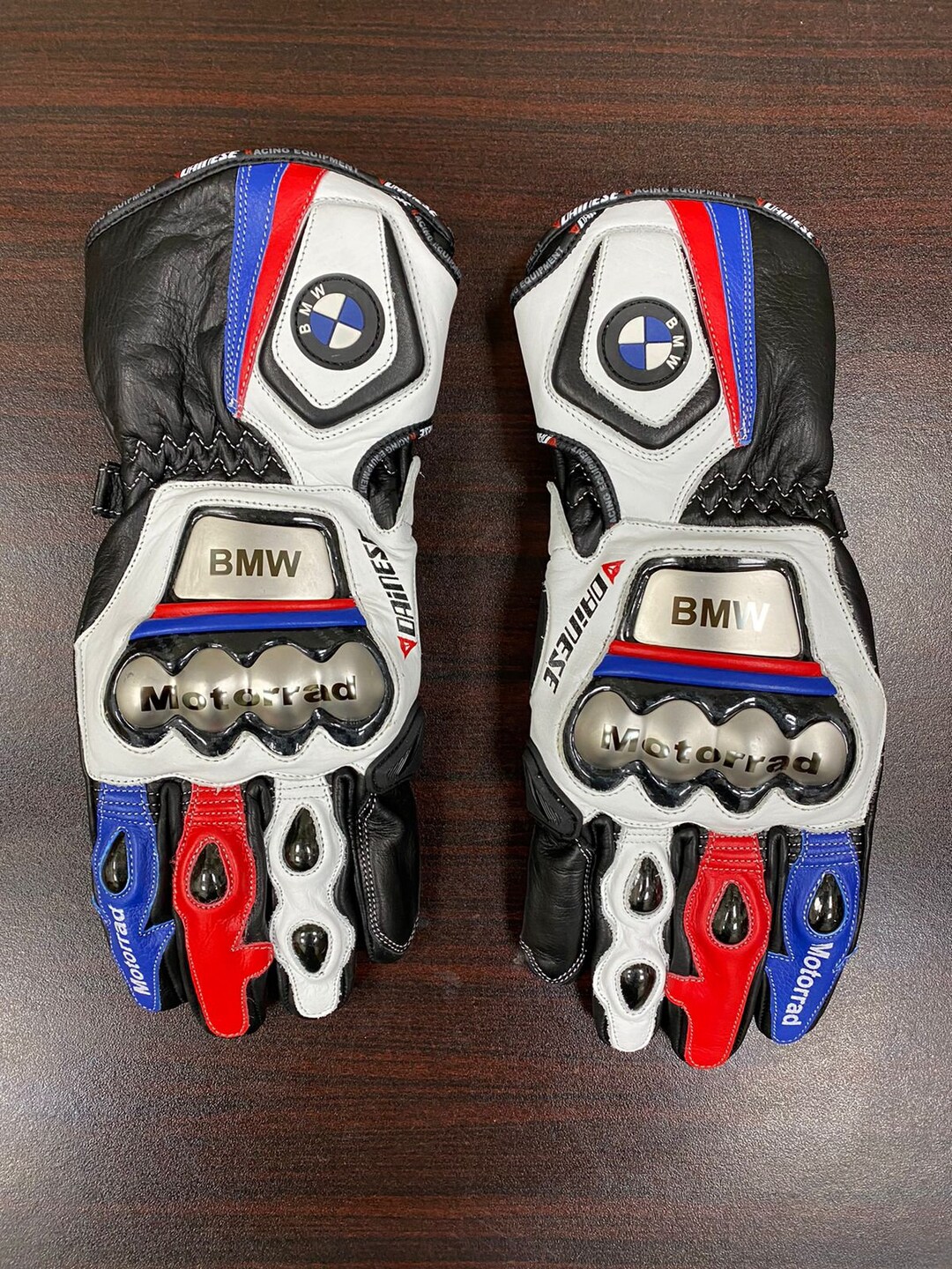 BMW Motorrad Motorbike Racing Leather Gloves - Etsy