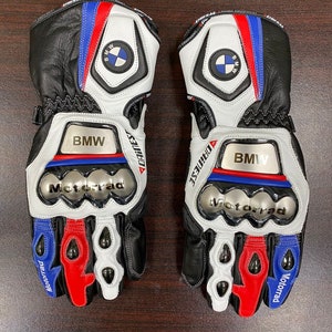 BMW Motorrad Motorbike Racing Leather Gloves
