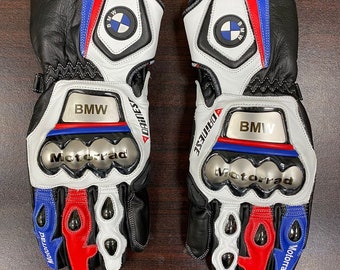 Guantes de cuero para carreras de motos BMW Motorrad