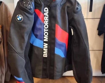 BMW Motorrad バイク レーシング レザー ジャケット - 牛革と認定