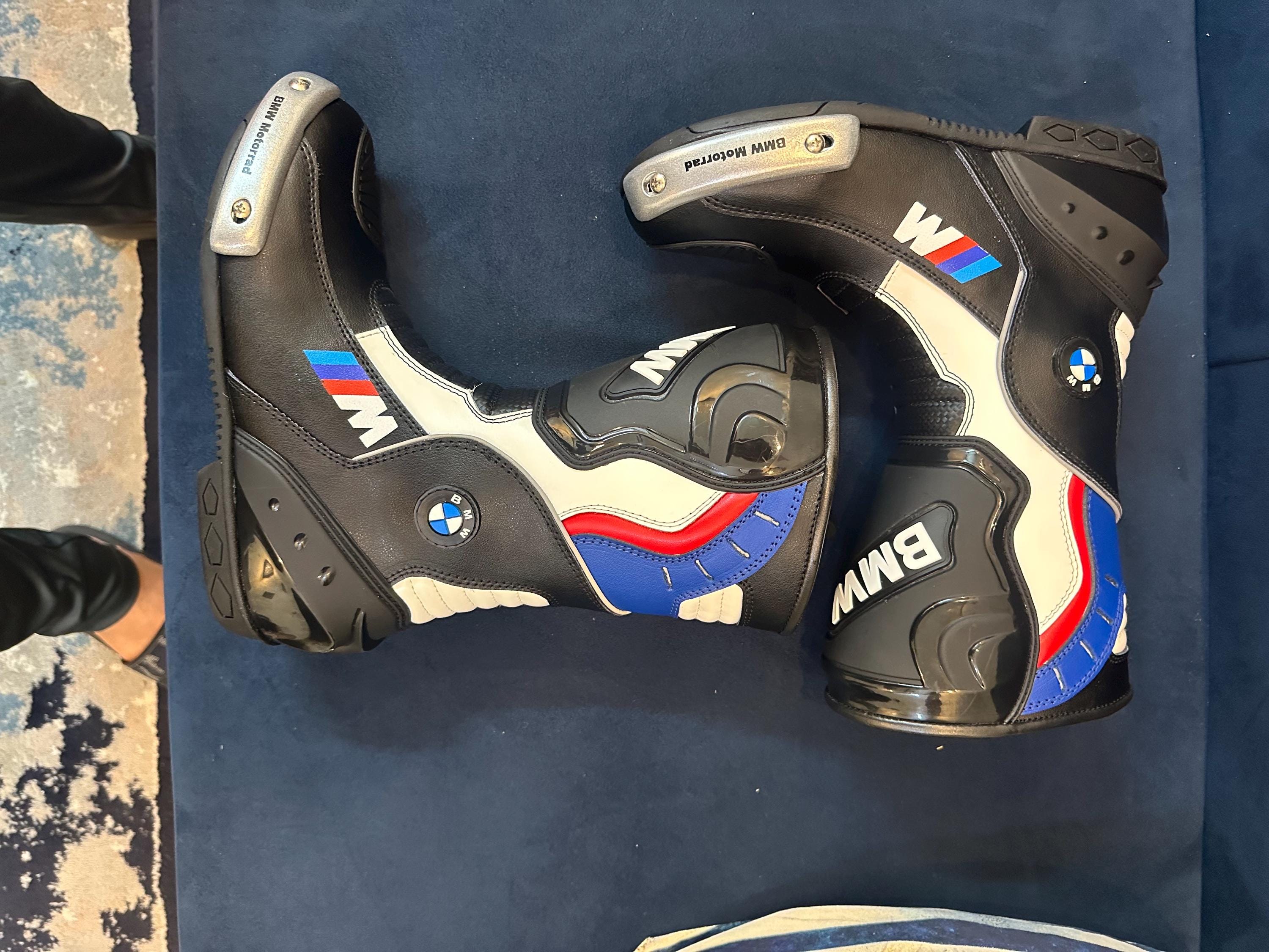Bmw Motorrad Motorbike Racing Leather Boots-cowhide Leather