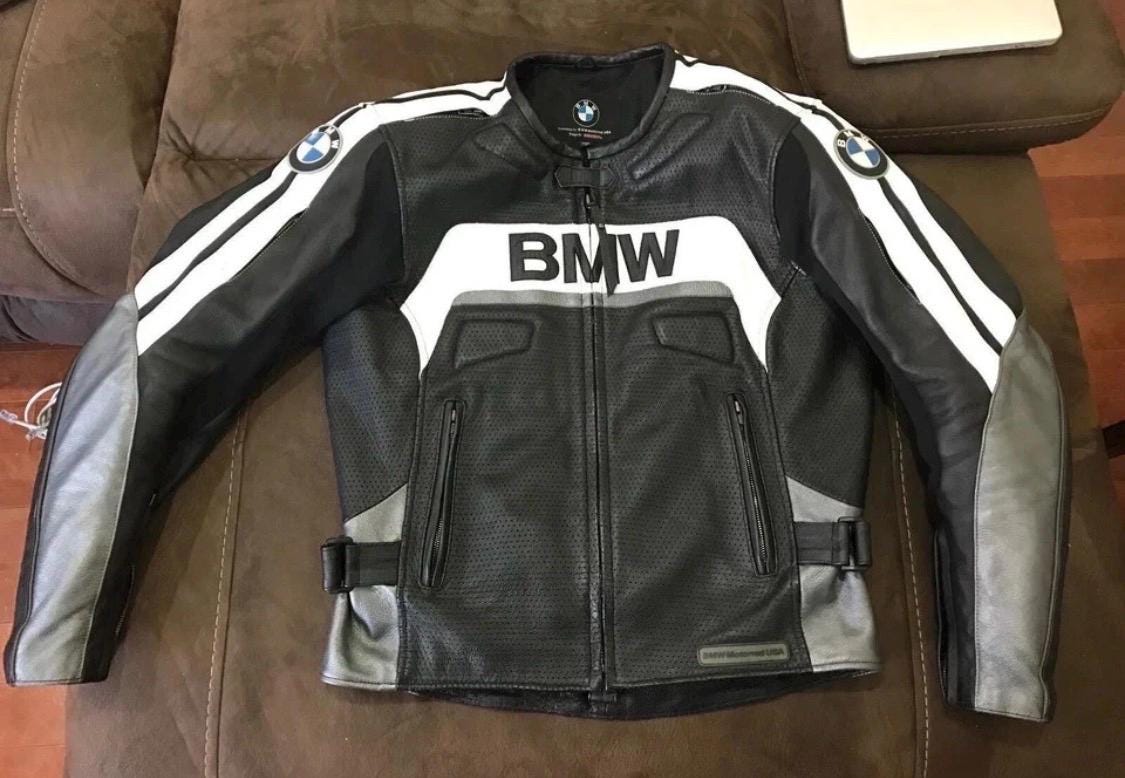 BMW Motorrad バイク用レーシングレザージャケット - 牛革と認定