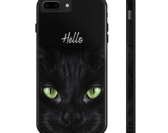Black Cat Tough Phone Cases