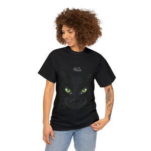 Black Cat Unisex Heavy Cotton Tee