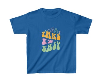 T-shirt en coton épais pour enfants Take It Easy