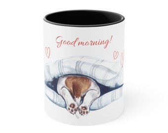 Doggie Mornings Accent Coffee Mug, 11oz
