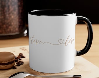 Love Accent Coffee Mug, 11oz