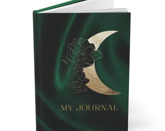 Crescent Moon Hardcover Journal Matte