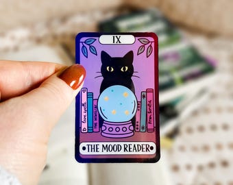 Mood Reader Sticker | Black cat sticker | Witchy reader sticker