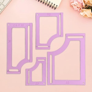 Scrapbooking Cutting Rulers / STL Files for 3D Printing / DIY Bookbinding Rulers