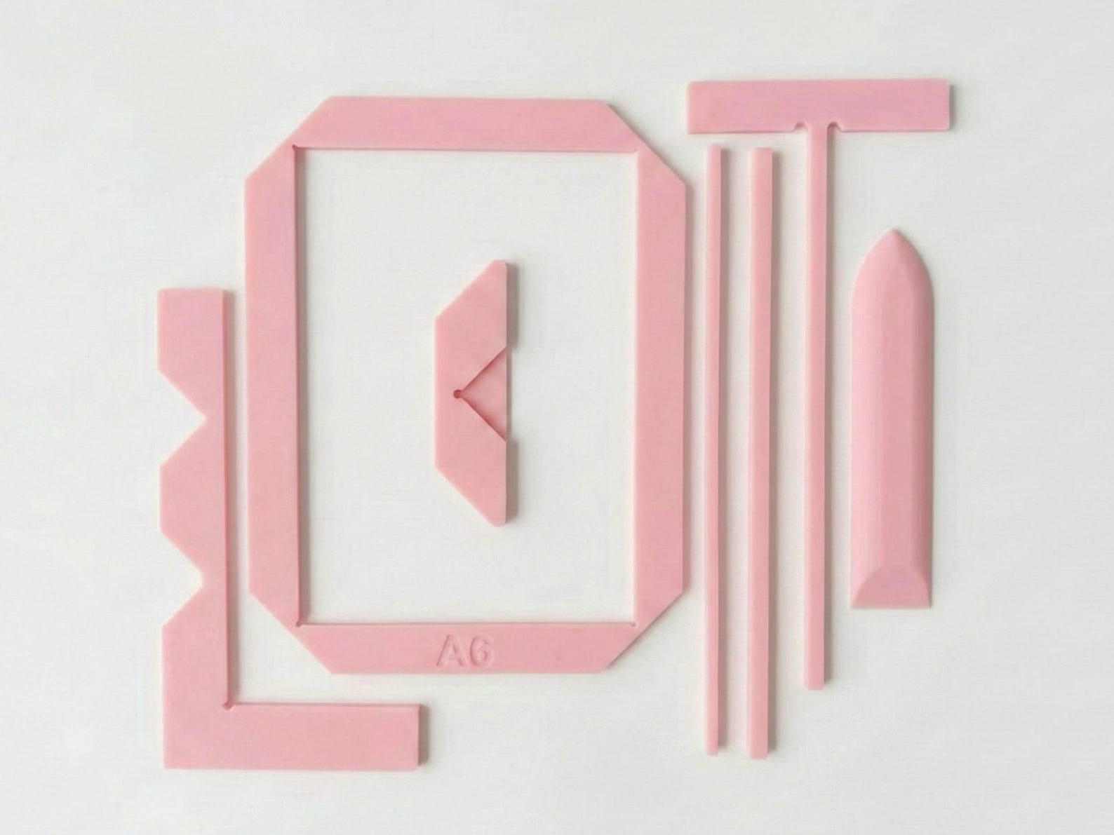 Raised Ruler Paper Guide Bookbinding Ruler STL Kit | 3D Printable Bookbinding Guides | Paper ...