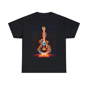 T-shirt, unisex, phrase, guitar, music, rock, pop rock, country, inspiration, motivational, motivational quotes, well-being, neon lights