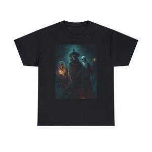 Halloween, t-shirts, terrifying zombie, witch, sorcery, horror, dark, moon, scary, trick or treat, October 31, gift, night, pumpkin, candy