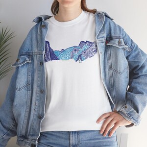 Schattig handgetekende Yosemite Tunnel View Tee, National Park Tee, Yosemite National Park, Comfy Tee, leuk T-shirt, T-shirt nationale parken