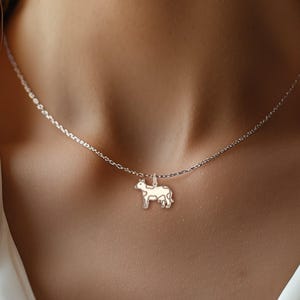 925 Sterling Silver Moo Cow Necklace · Animal Jewelry · Country Western Earrings • Spotted Milk Cow Jewelry · Quirky Silver Cow Pendant