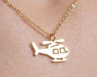 Verfijnde helikopterketting van 24-karaats verguld goud