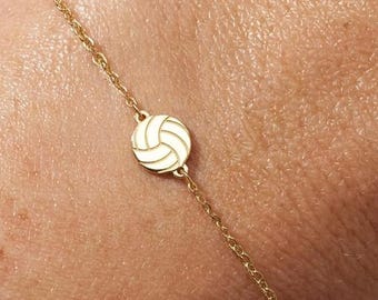 Bracelet de volley-ball en plaqué or 24 carats