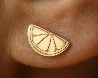 24k Gold Fill Lemon Earrings