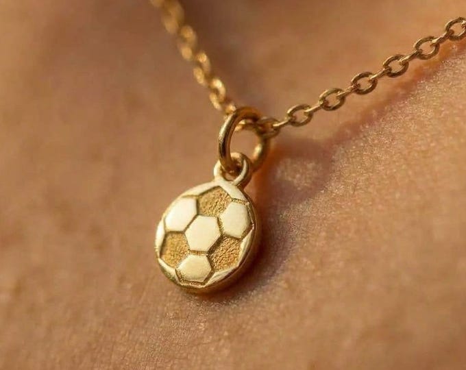 24k Gold Filled Soccer Necklace