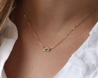 Wanderer Mountain Necklace · 24k Gold Fill • 925 Sterling Silver • Rose Gold Fill