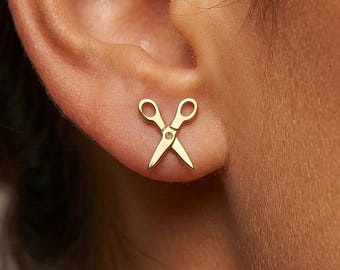 24k guldfyllda fina saxörhängen