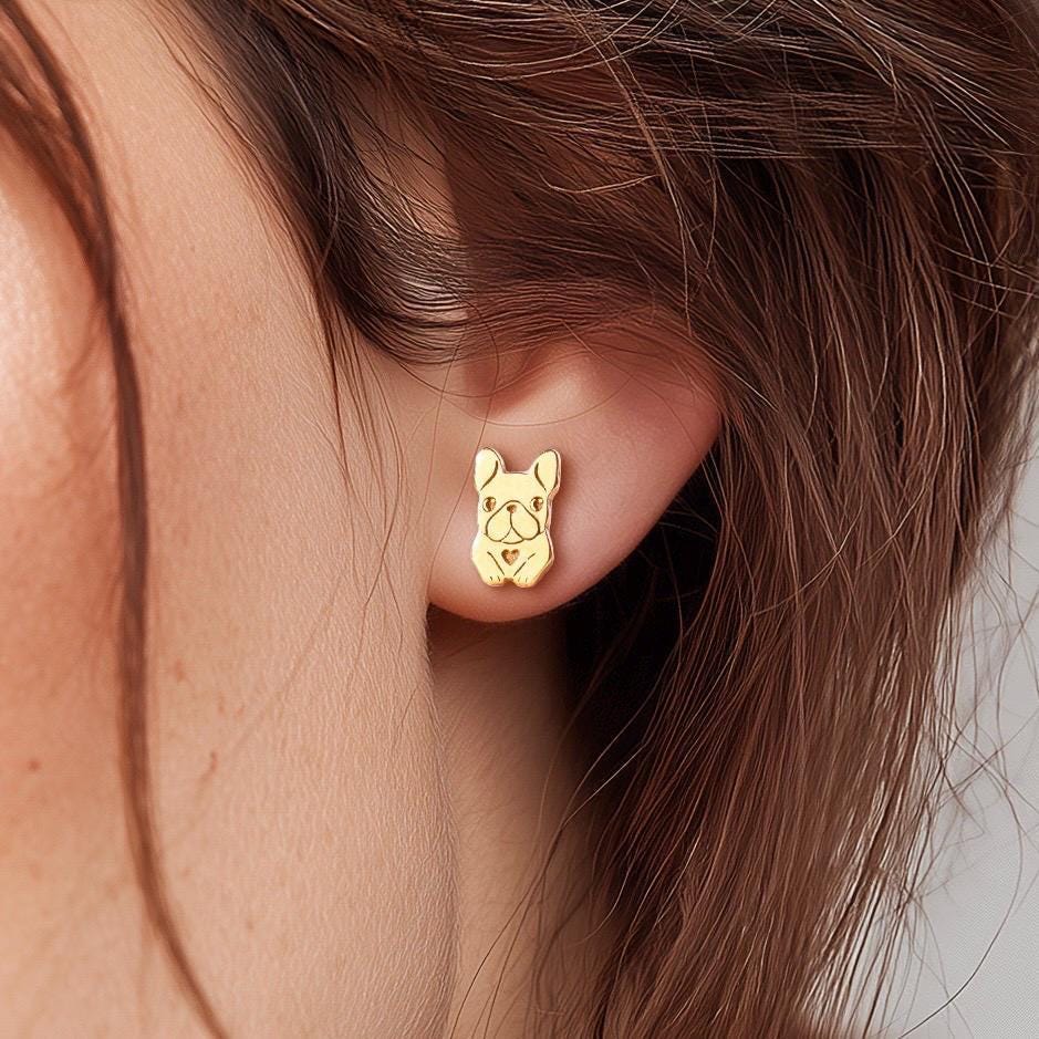Orecchini Pendenti Golden Retriever Vintage Per Donna - Gioiello Regalo Per Amanti Dei Cani In Lega Ipoallergenica Oro E Argento