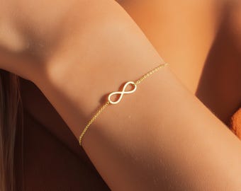Bracelet Jonc Doré à Noeud Infini - Acier Inoxydable - Neuf Sans Emballage - Pour Femme